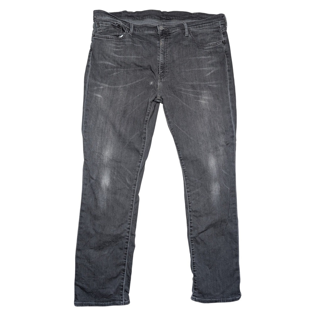 Levi's 511 Men's 42 X 32 Grey Cotton Blend Straight Leg Distressed Denim Jeans
